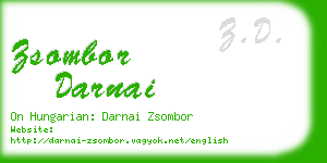 zsombor darnai business card